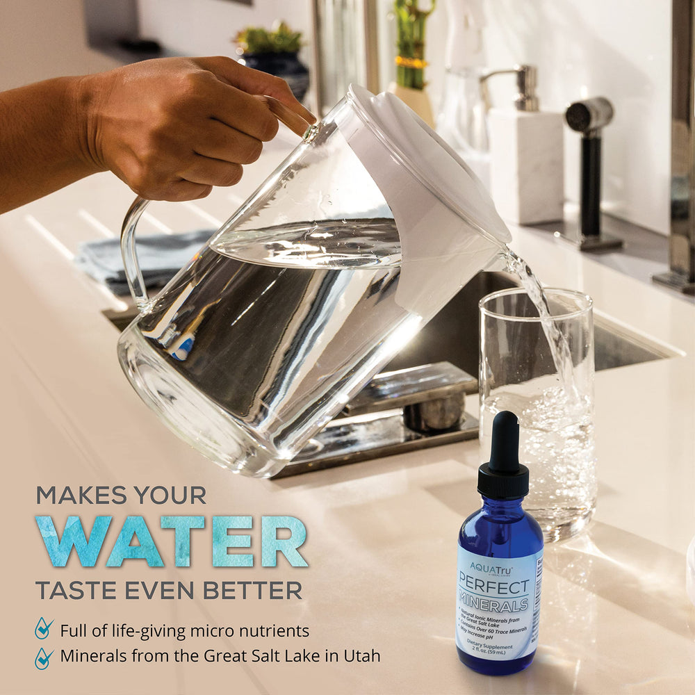 AquaTru Perfect Minerals container with packaging for daily use.