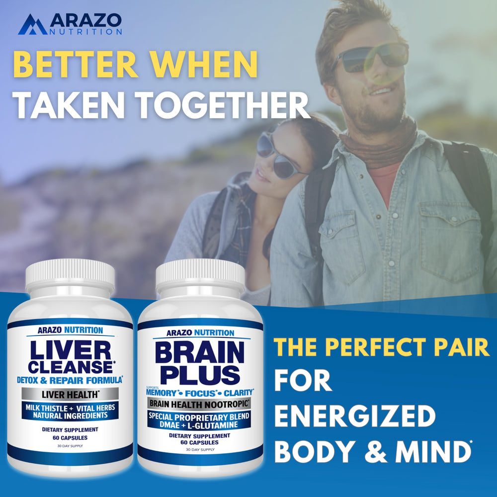 Arazo Nutrition Liver Cleanse manufactured in a GMP certified American facility for safety.