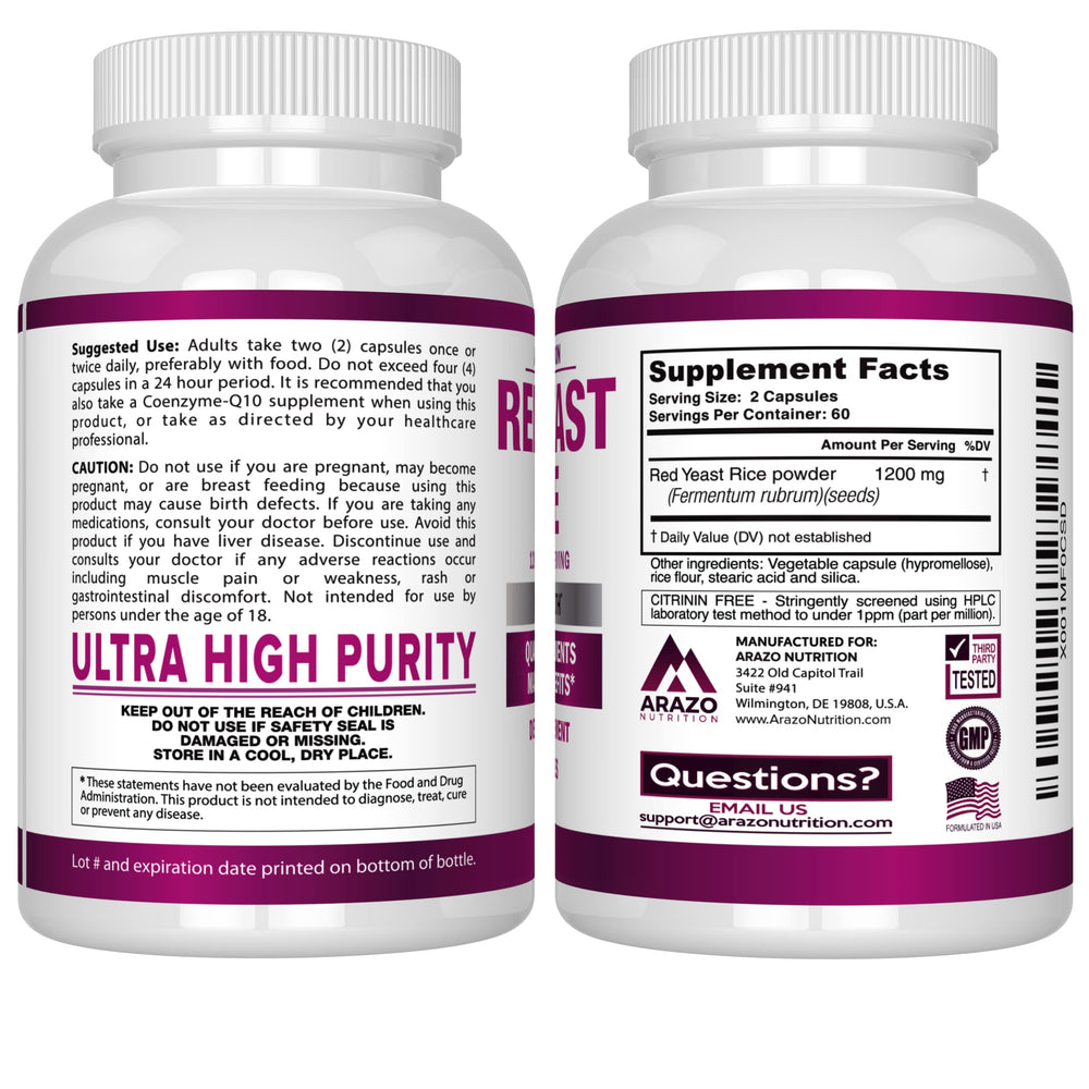 Arazo Nutrition pack of 2 bottles emphasizes value and consistent daily supplementation.