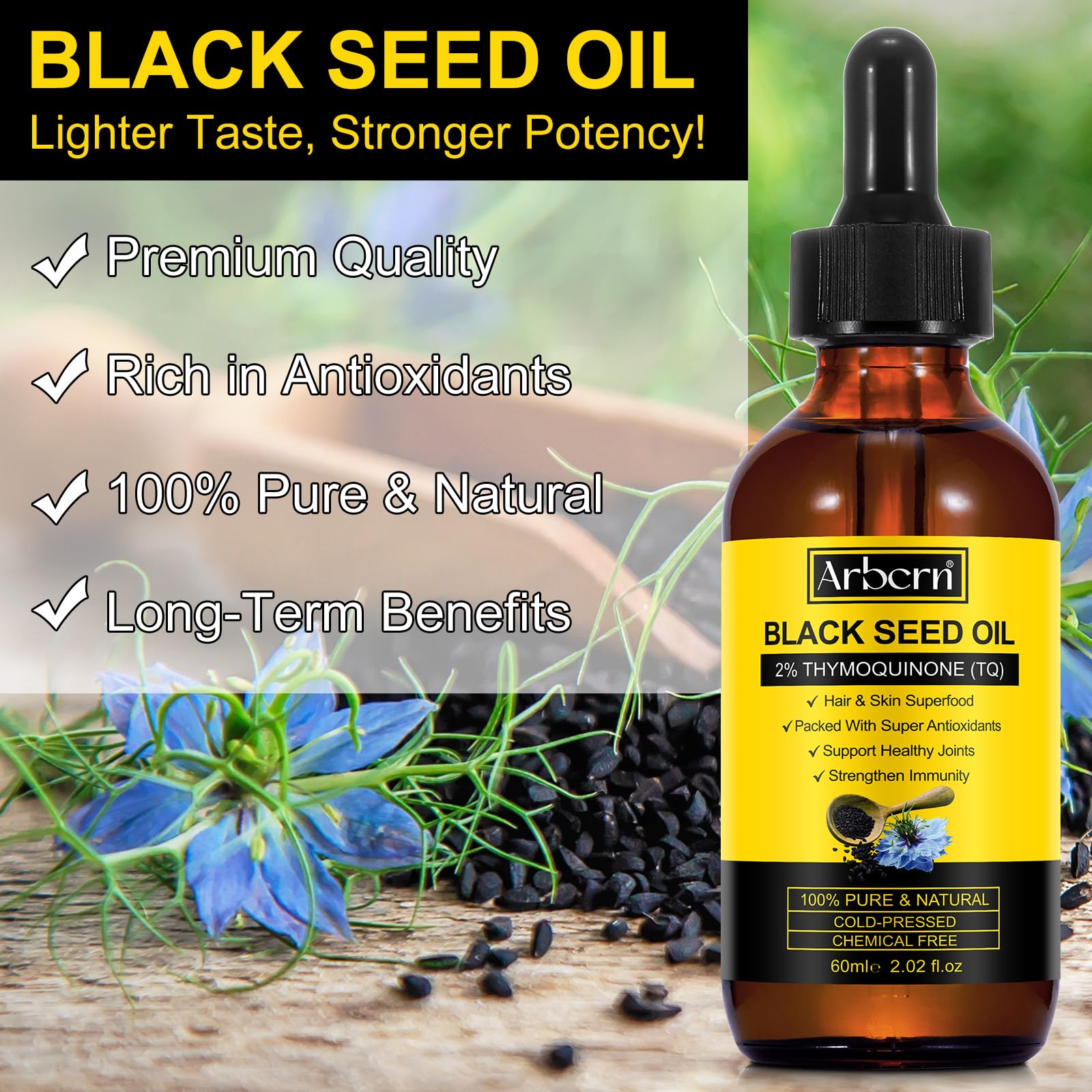 ARBCRN oil on skin showing hydration and nourishment.