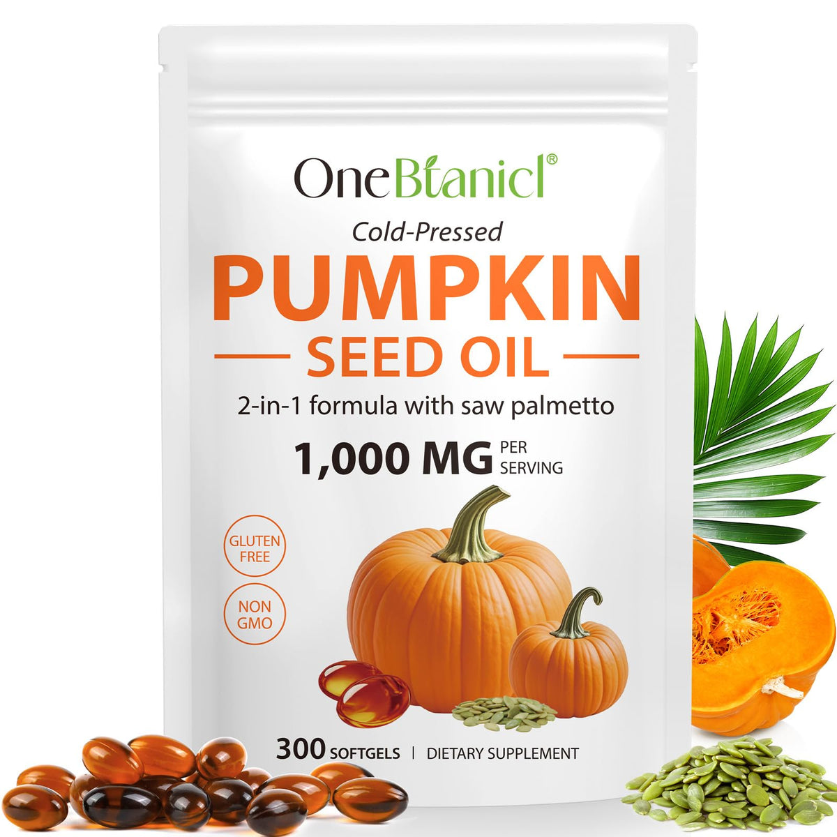 Arbcrn pumpkin seed oil capsules bottle for daily wellness support