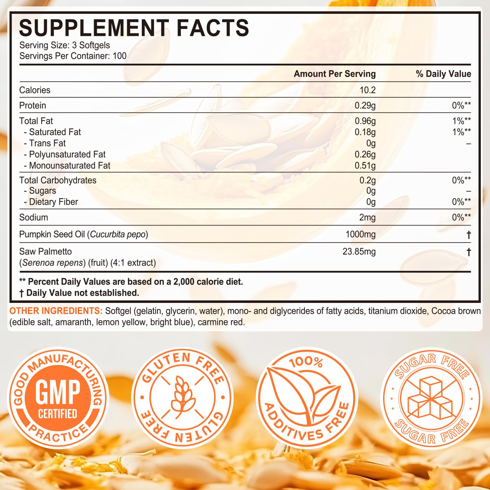 Arbcrn virgin pumpkin seed oil softgels close-up for easy absorption
