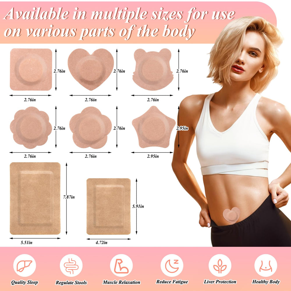 Arcprism castor oil patch tiger head shape for waist area during activity.