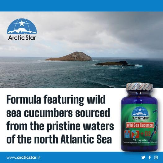 Arctic Star daily-use scene: capsules taken with a meal.