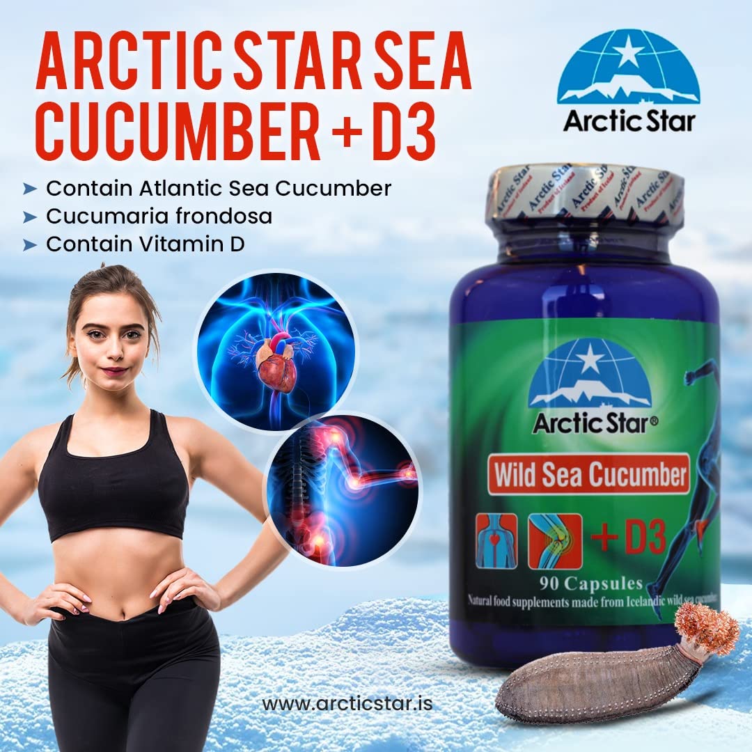 Arctic Star ingredients: gluten-free, non-GMO sea cucumber with D3.