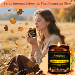Aredenua amber jar adds vintage charm to winter decor.