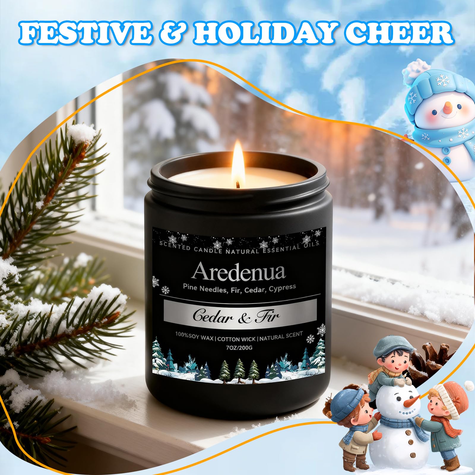 Aredenua bedroom ambience candle creates calm before bedtime.