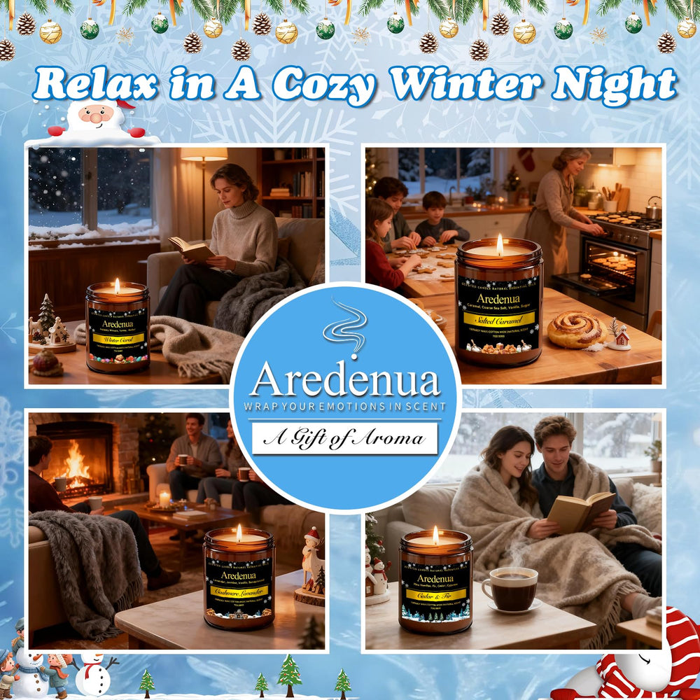Aredenua candle-lit winter evening ideal for cocoa moments.