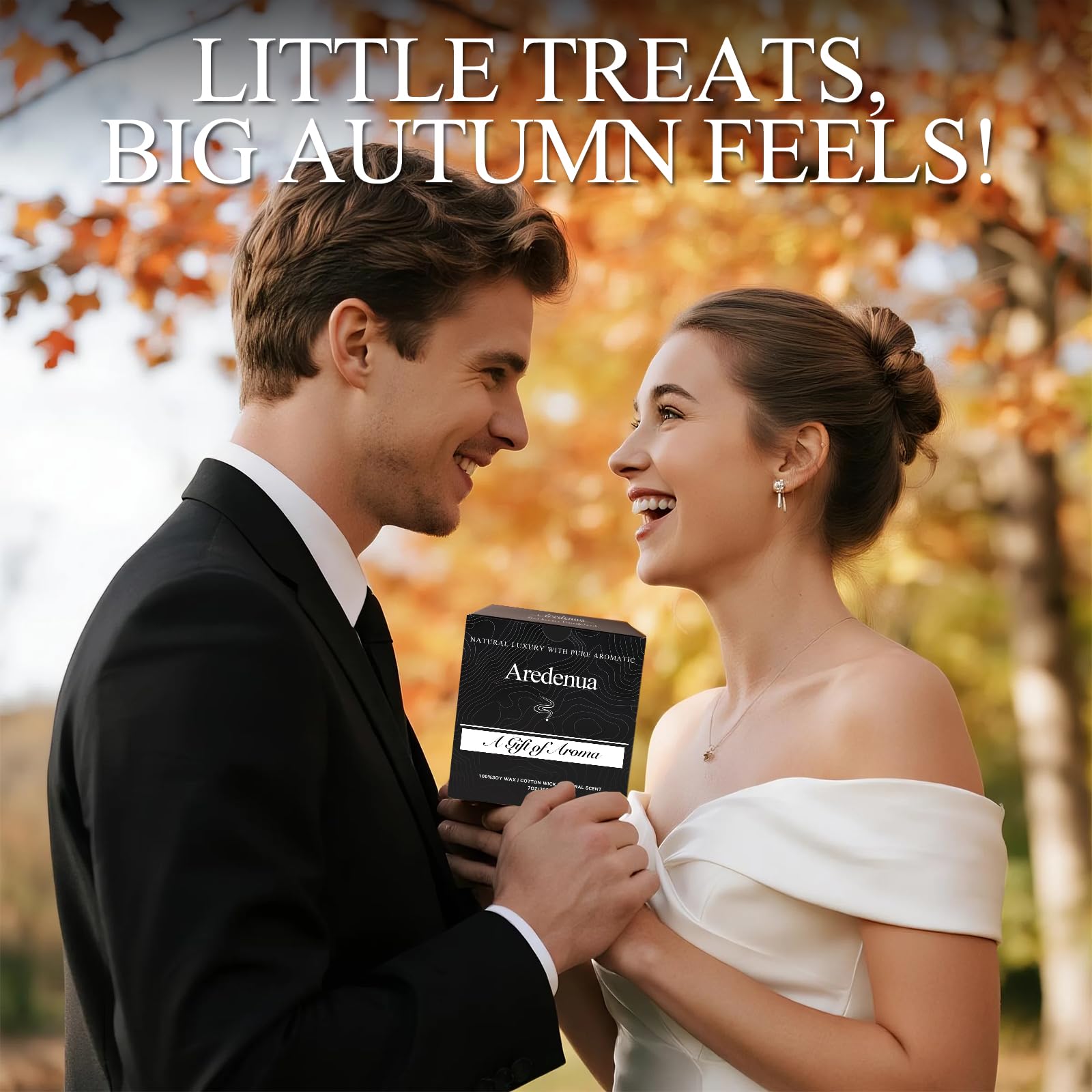 Aredenua Caramel Apples Candle gift set makes a thoughtful seasonal present.