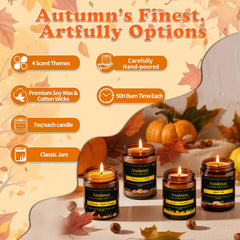 Aredenua Caramel Pumpkin Candle in gift-ready box ideal for winter gifting.