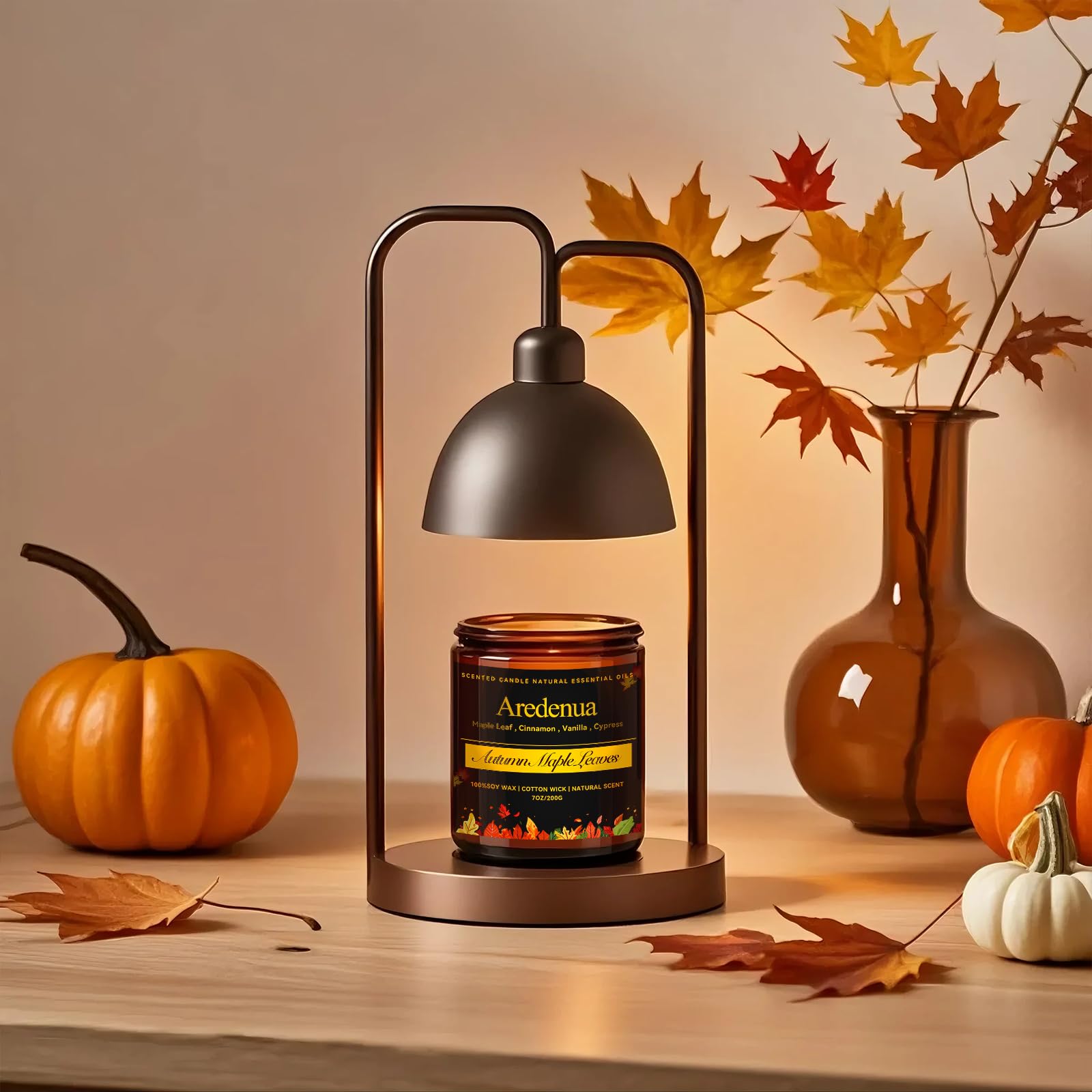 Aredenua hand-poured soy wax candle delivers a clean burn and subtle fragrance.