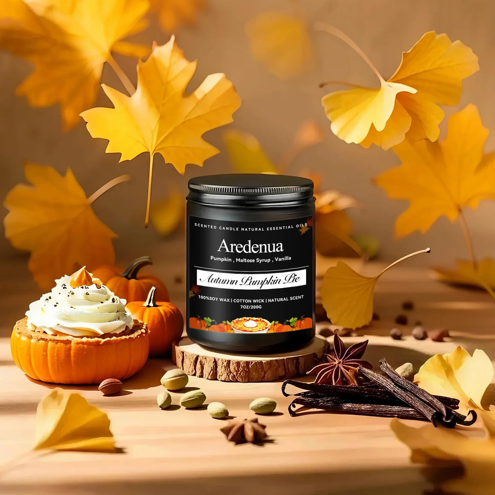 Aredenua Holiday decor scene with pumpkin spice aroma