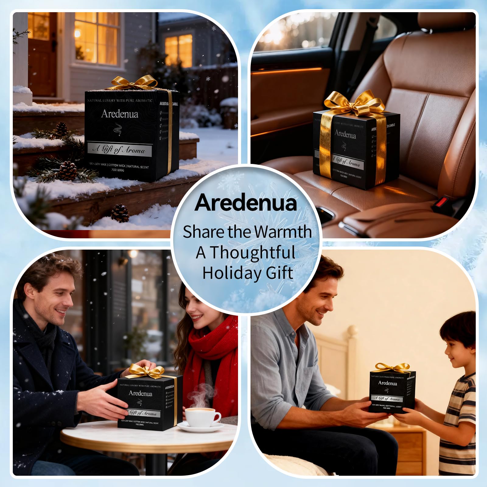 Aredenua living room ambience candle supports intimate gatherings and dinners.