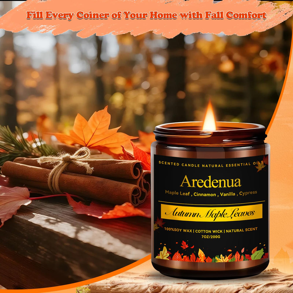 Aredenua natural scent candle for nature-inspired home decor.