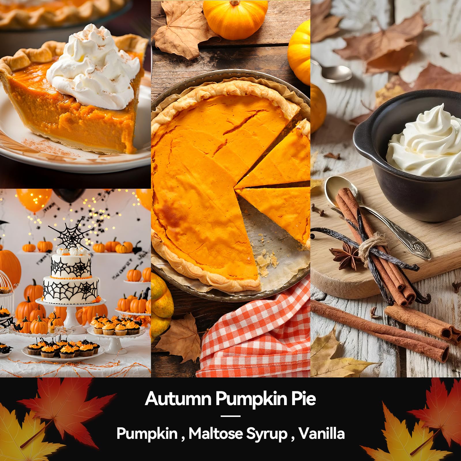 Aredenua Pumpkin Pie Candle burns evenly with clean soy wax