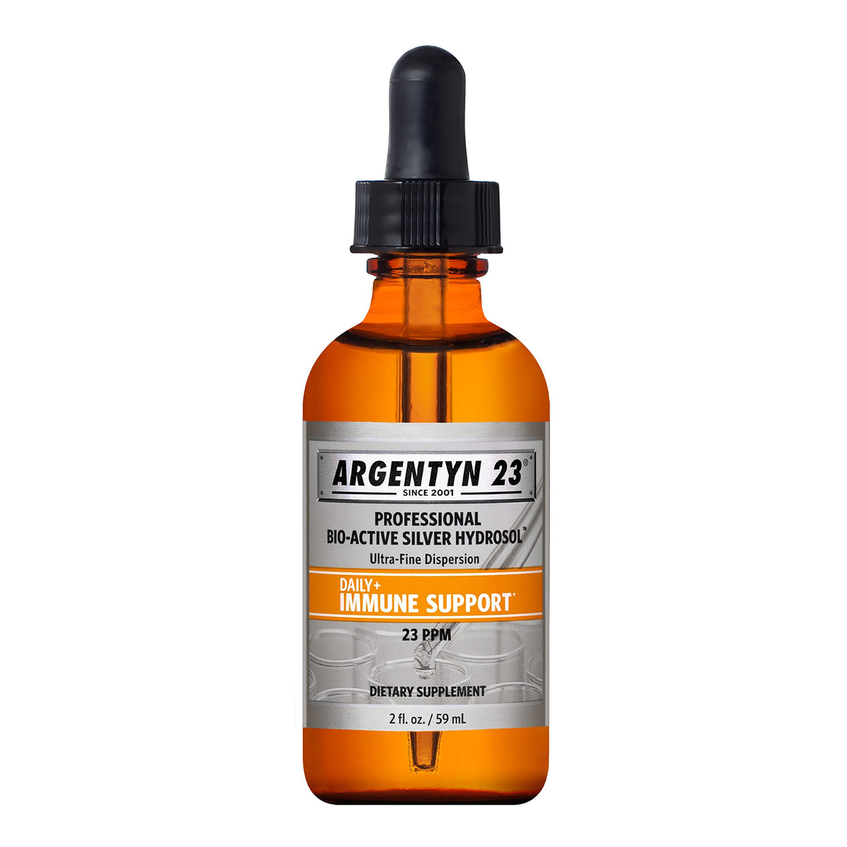Argentyn 23 bottle with dropper for easy daily immune support