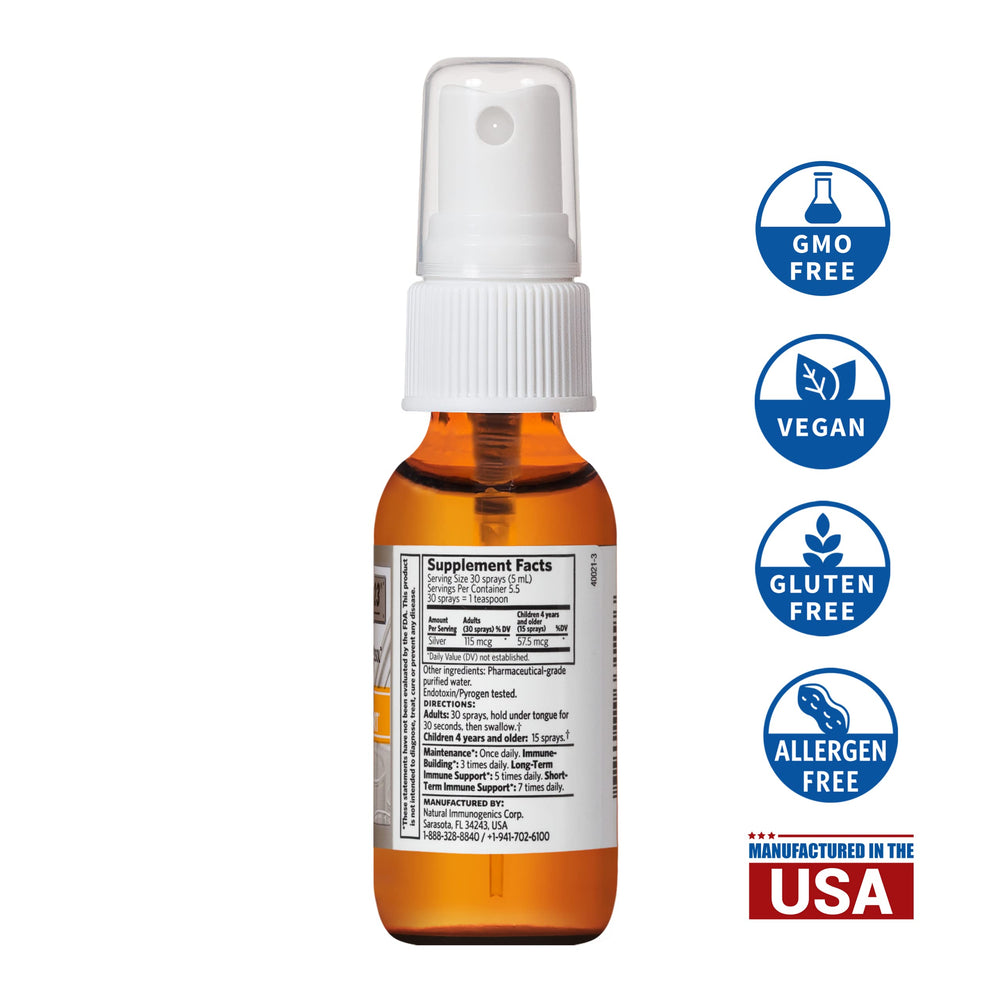 Argentyn 23 fine mist dispersion demonstrates efficient absorption potential.