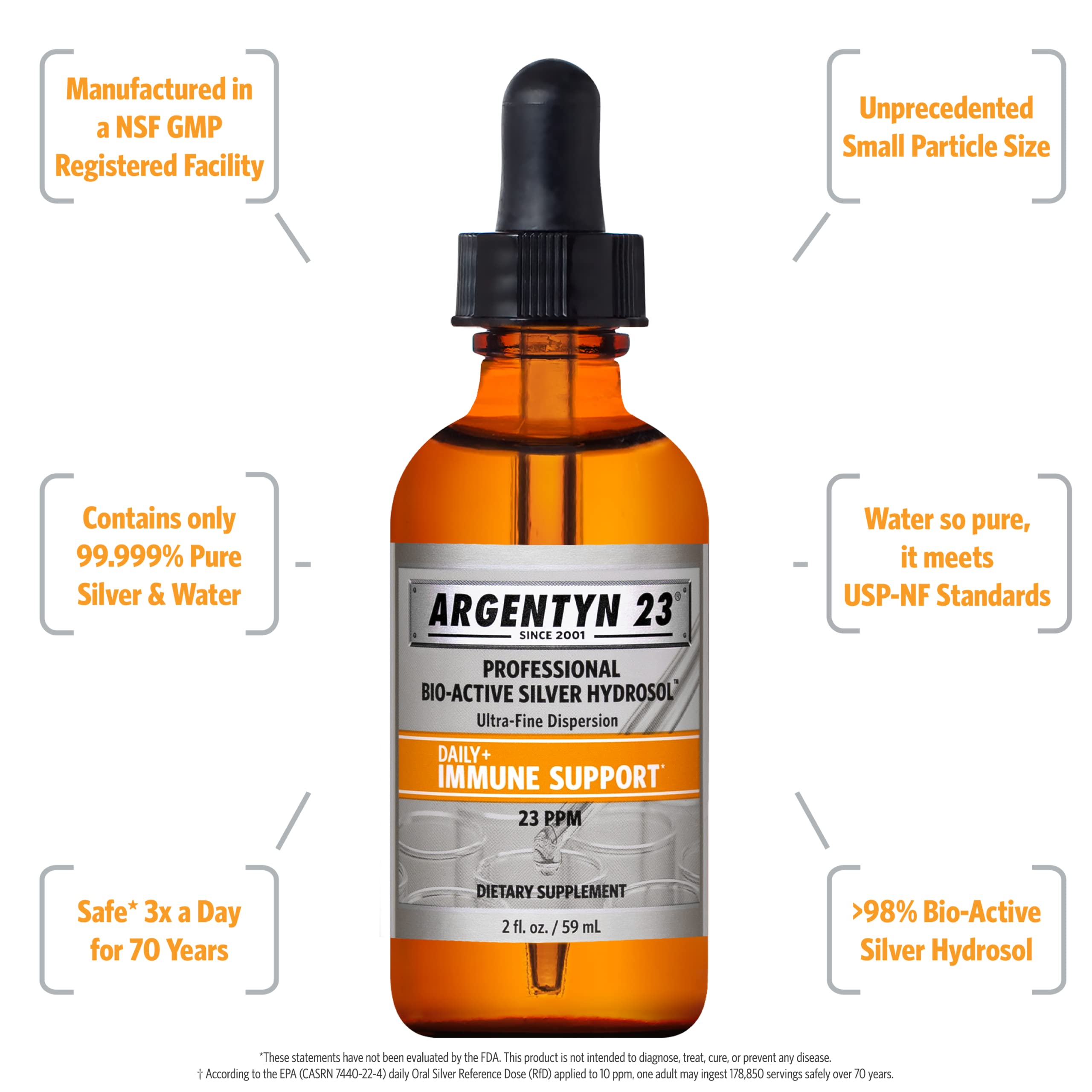 Argentyn 23 label close-up highlighting product details for informed use