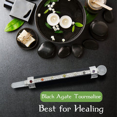 ARHAM CRYSTAL clear quartz sphere and pencil point on wand