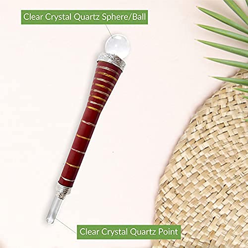 Arham Crystal wooden wand makes a thoughtful gift for energy practice.