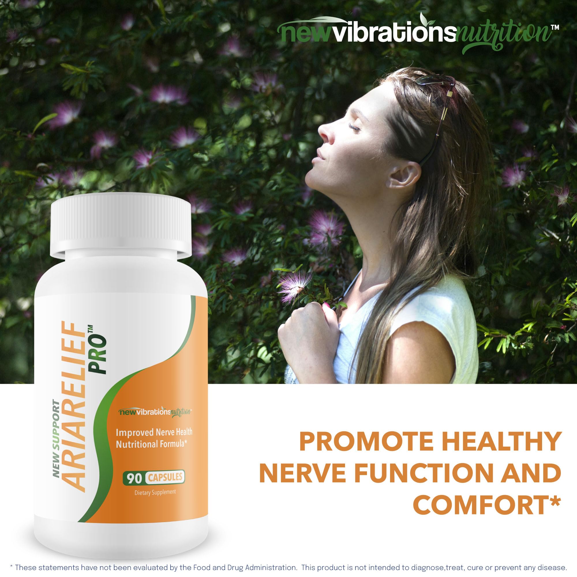 Ariarelief Pro amber bottle display for on-the-go nerve support