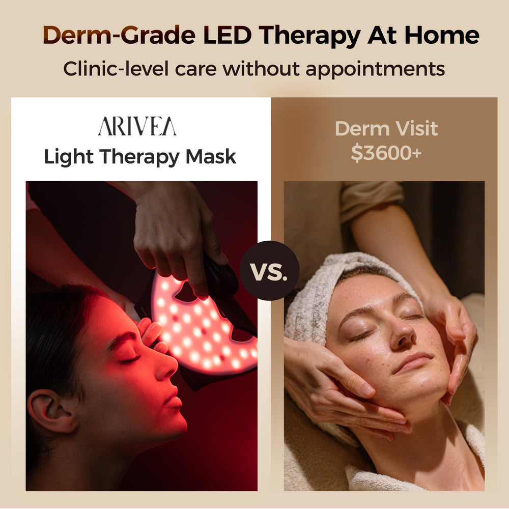 ARIVEA soft silicone face mask resting gently on skin for comfort.
