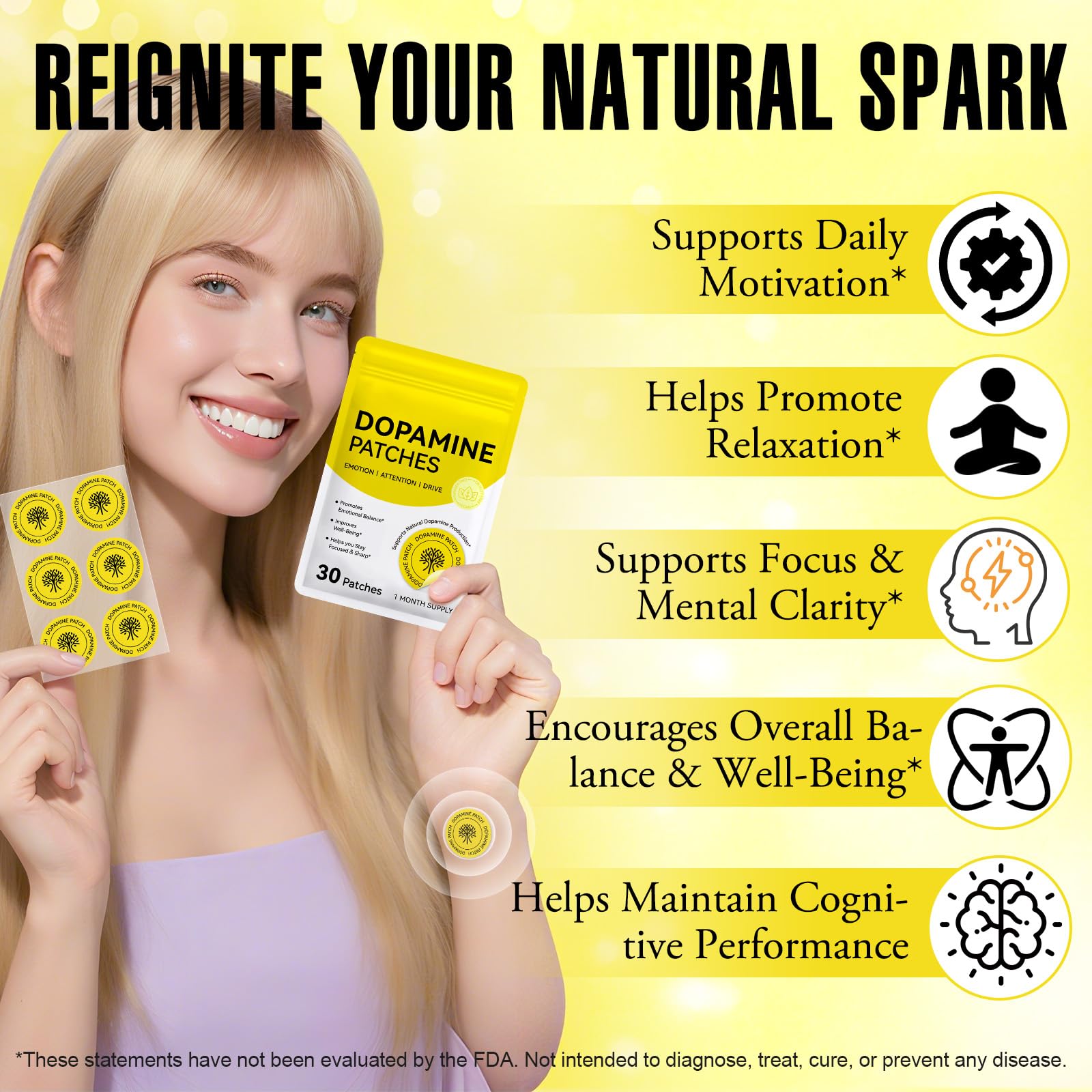Close-up of ingredients highlighting plant-based formula for mood balance