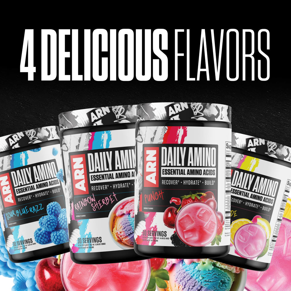 Arms Race ARN Daily Amino ingredient list ensures vegan formula transparency.