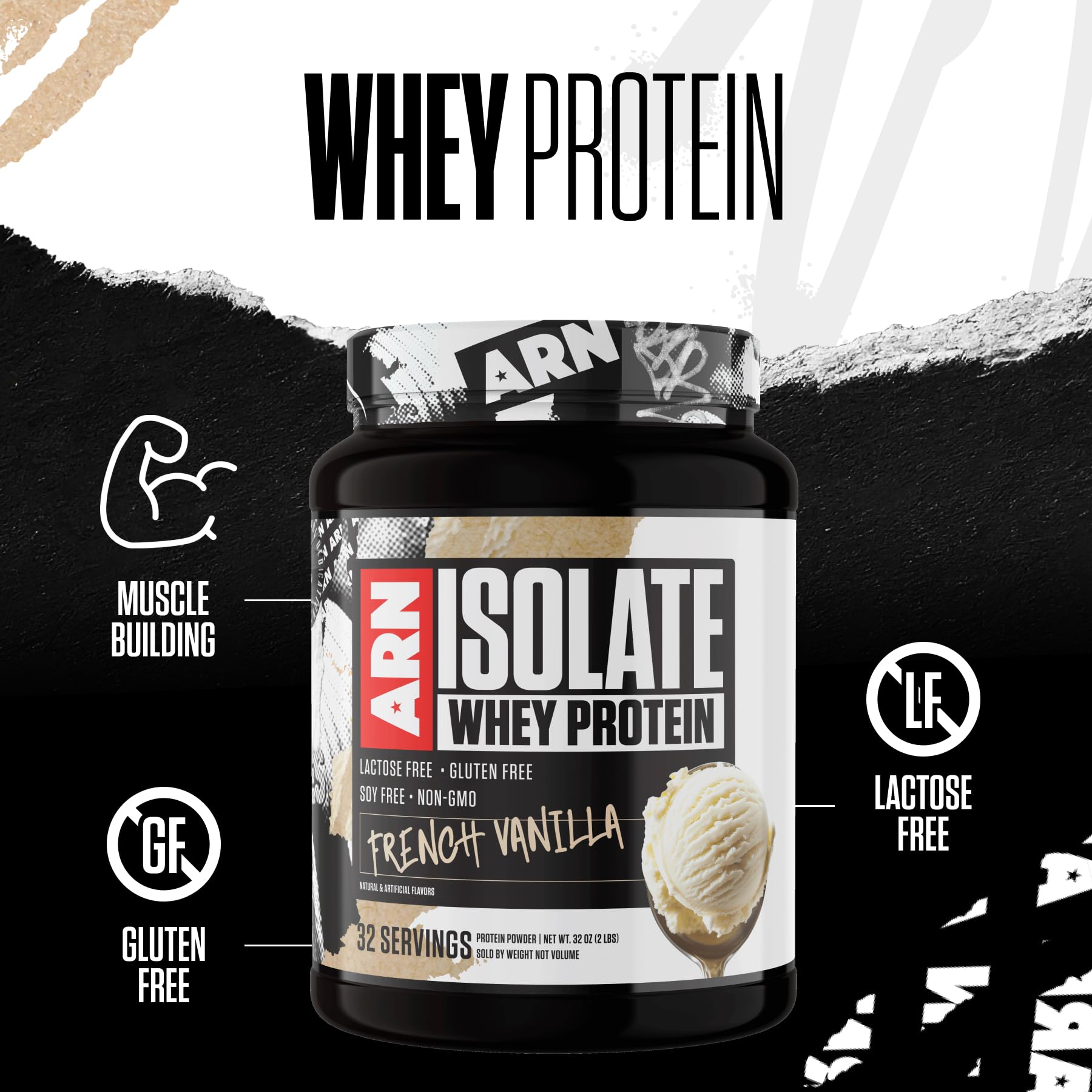 Arms Race ARN Isolate shake ready for post-workout fueling.