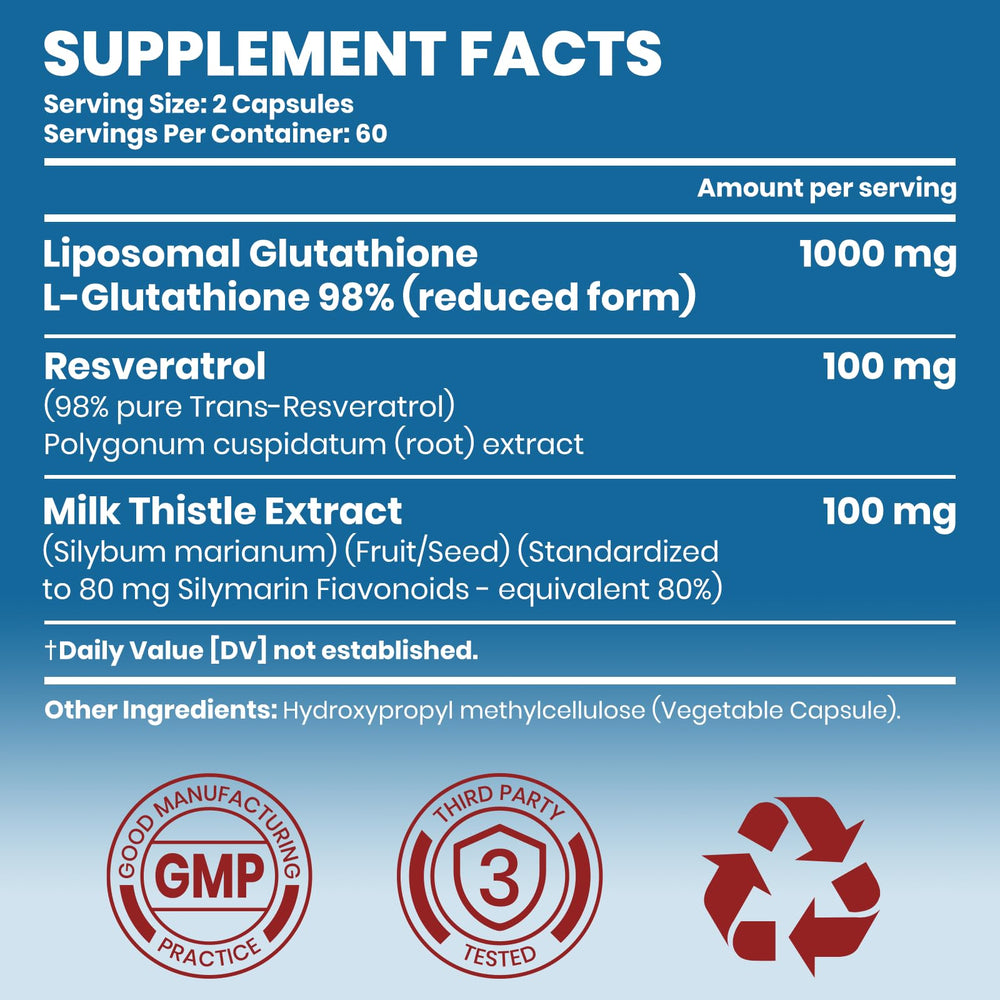 Arofum liposomal glutathione capsules ready for daily wellness routine.