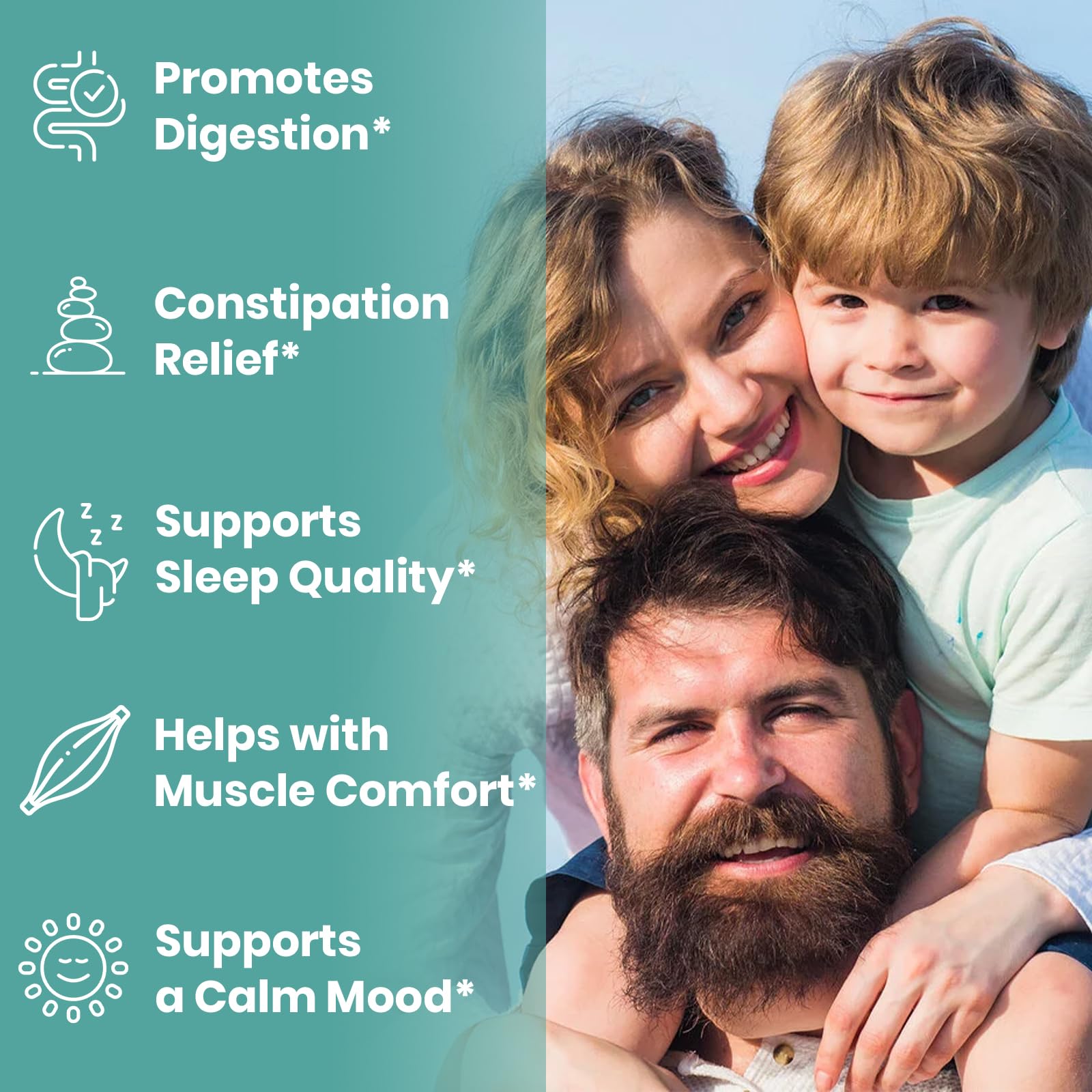 Arofum capsules pouring into hand with easy daily dosage.
