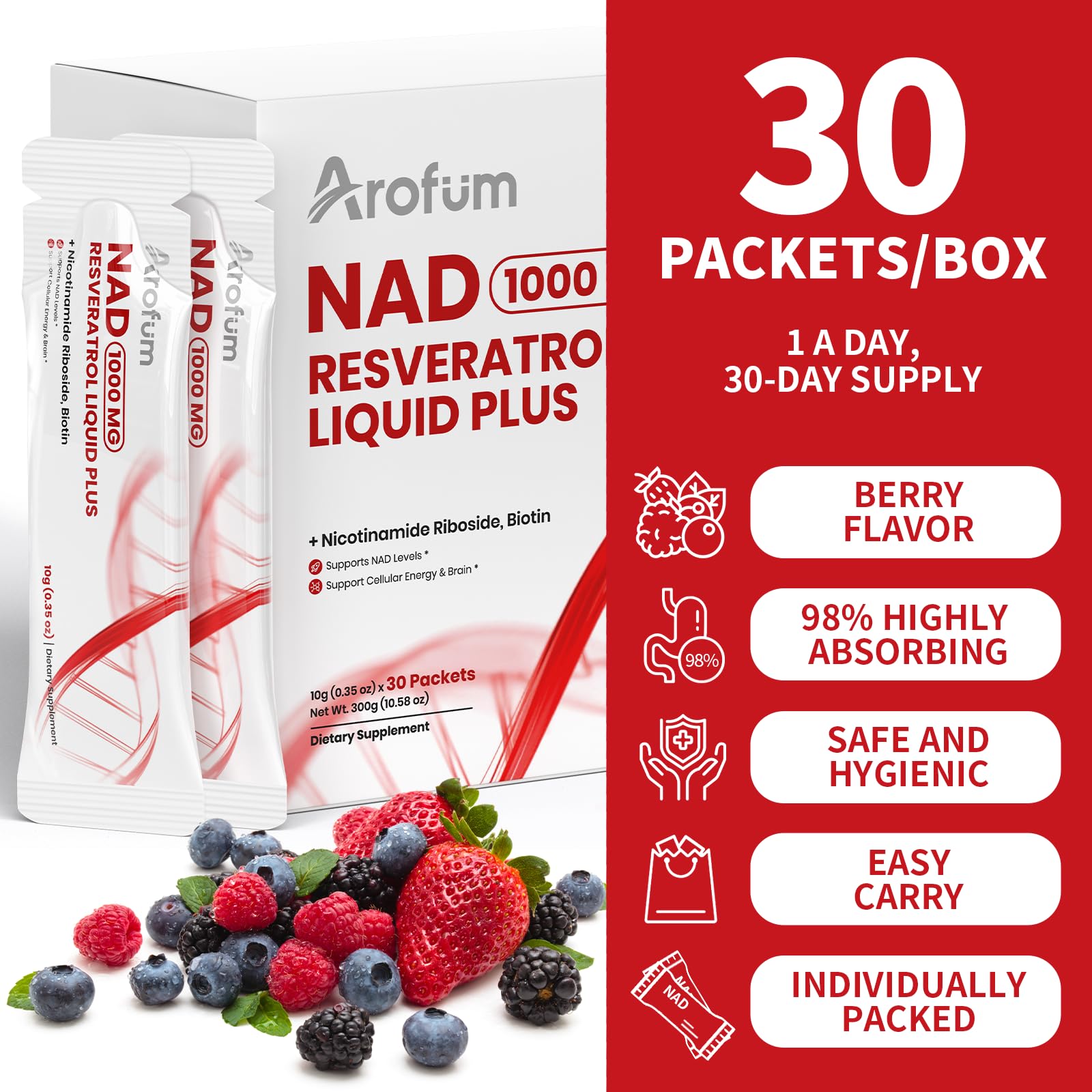 Arofum NAD lab-tested quality with potency and safety assurances
