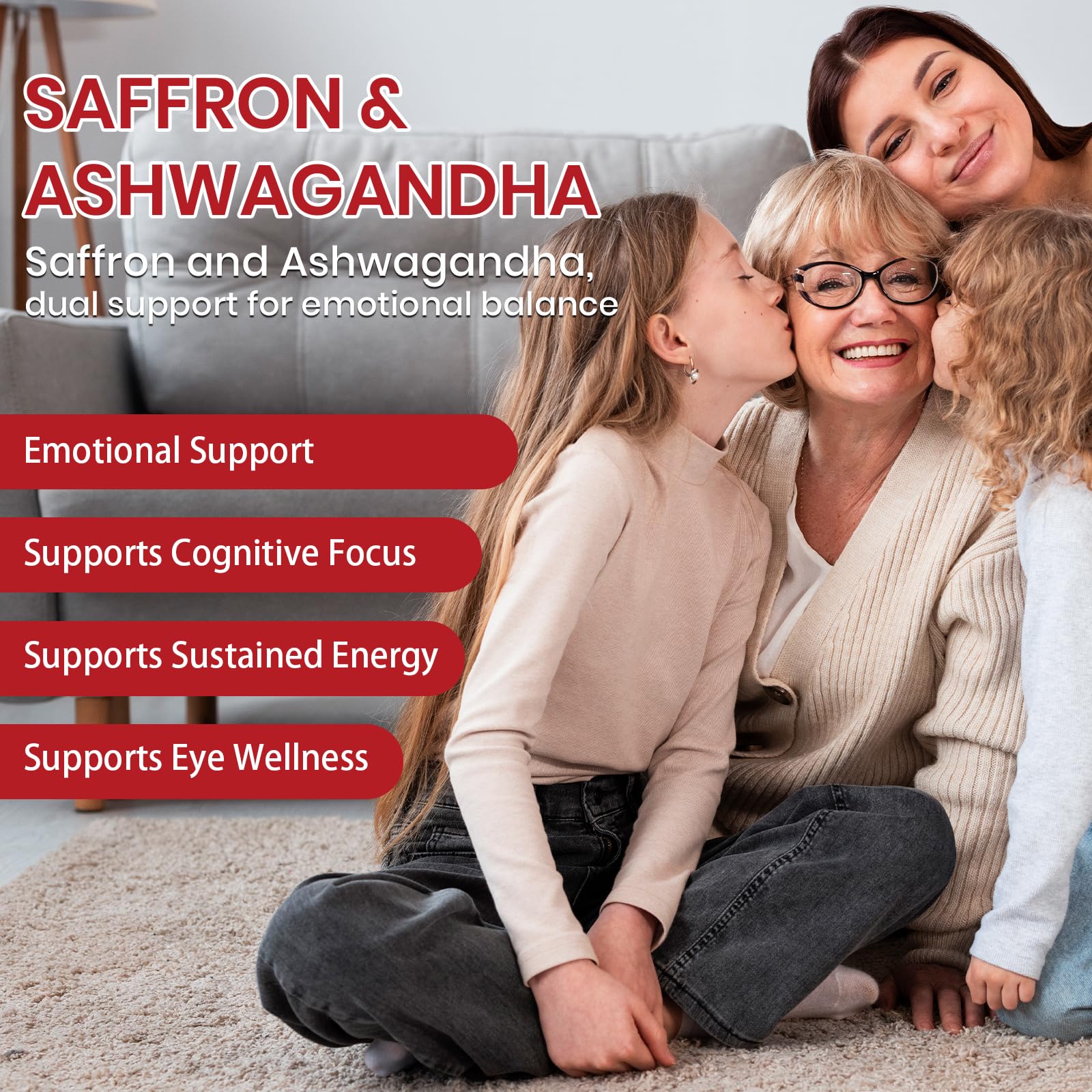 Arofum saffron extract capsules close-up; easy daily intake.