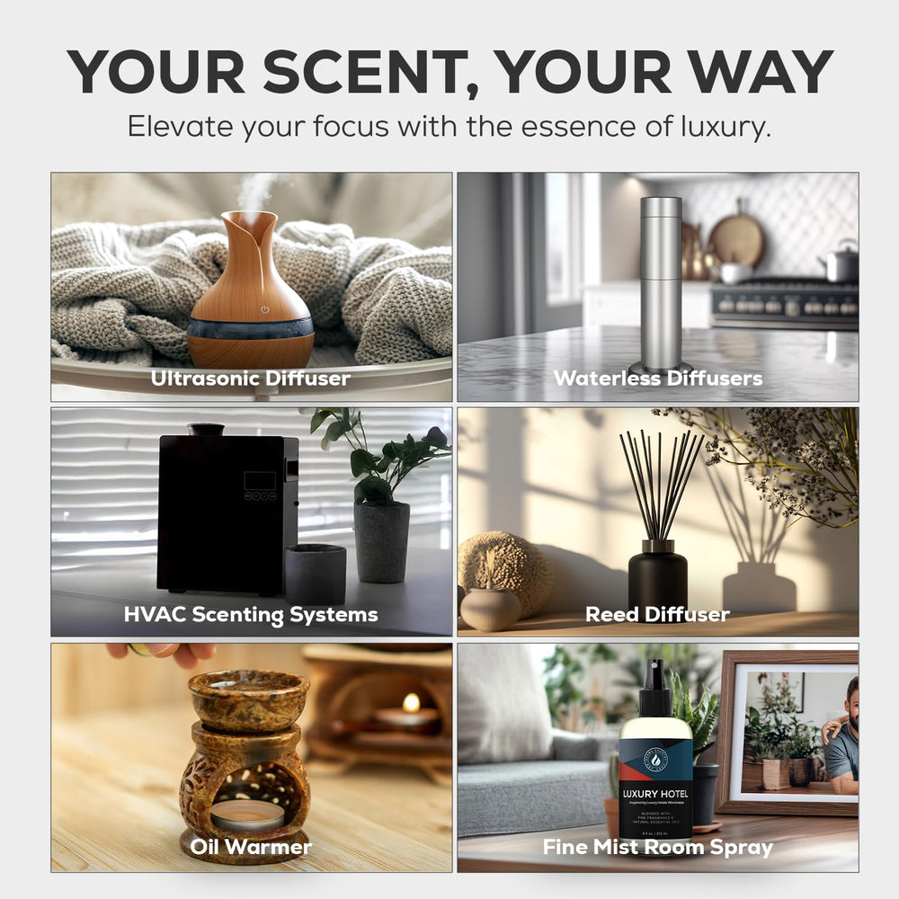 AROMA COUNTRY Amber and Musk warmth in diffuser oil enhancing coziness.