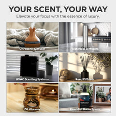 AROMA COUNTRY Amber and Musk warmth in diffuser oil enhancing coziness.