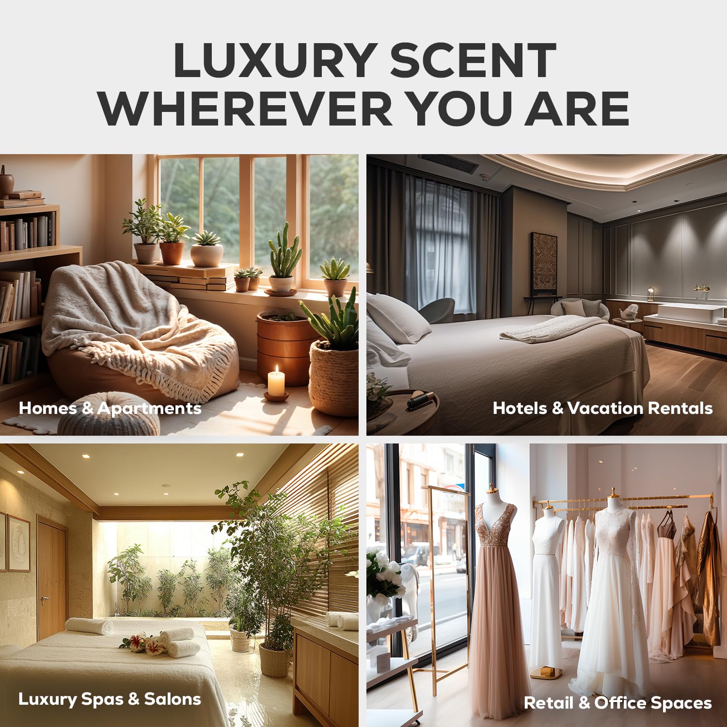 AROMA COUNTRY Room diffuser setup that boosts living space ambiance.