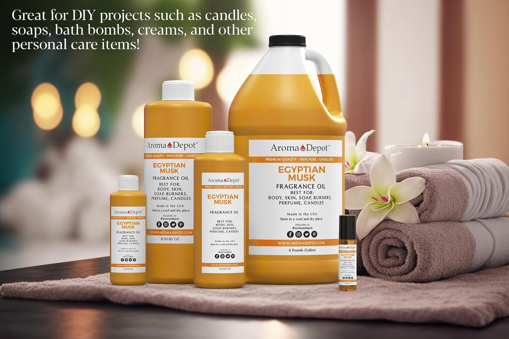 Diffuser-ready drop from Egyptian Musk roll-on to freshen rooms.