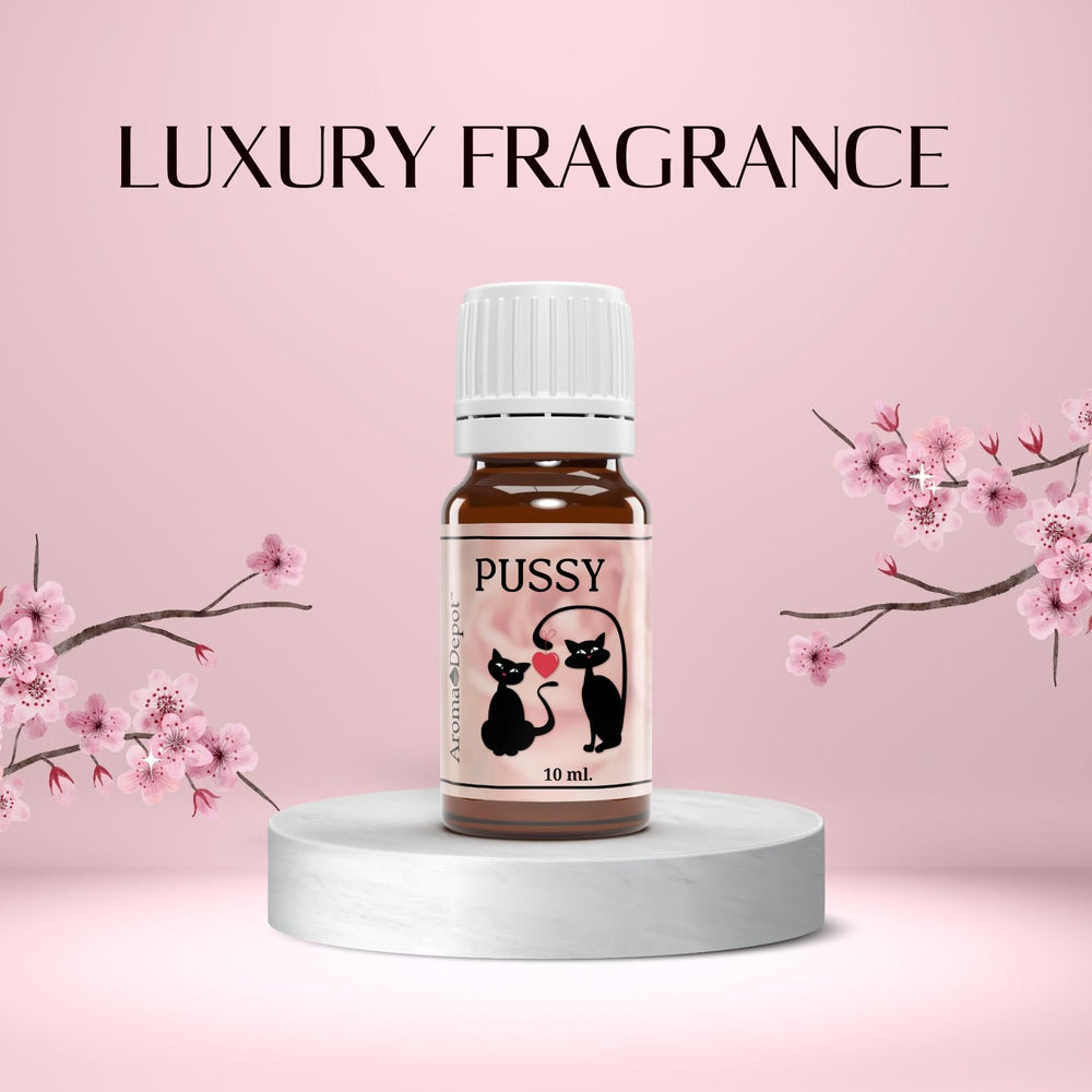 Aroma Depot Pussy Fragrance Oil for candle making with subtle, alluring aroma