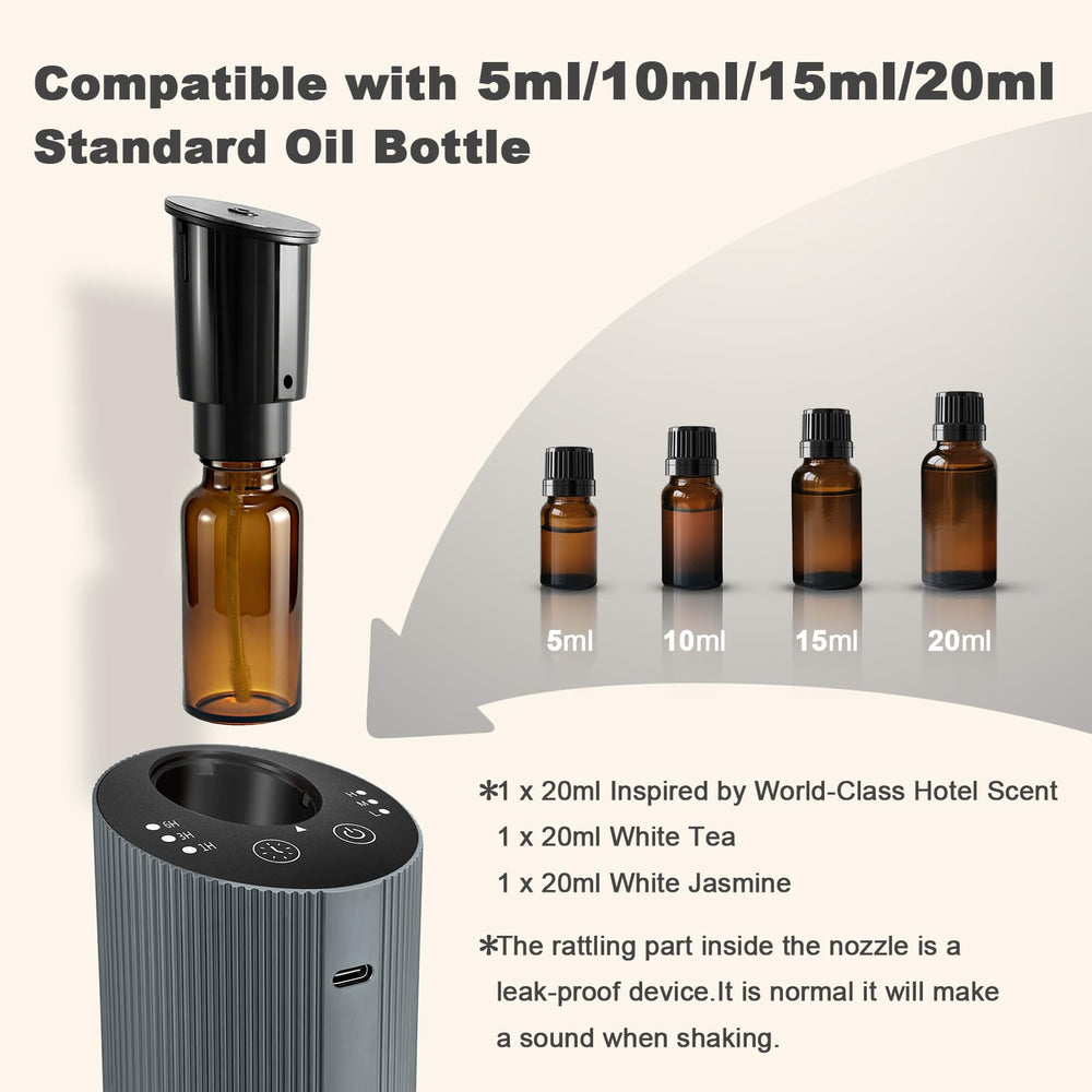 Aroma Diary diffuser in car cupholder for portable scent on the go.