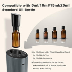 Aroma Diary diffuser in car cupholder for portable scent on the go.