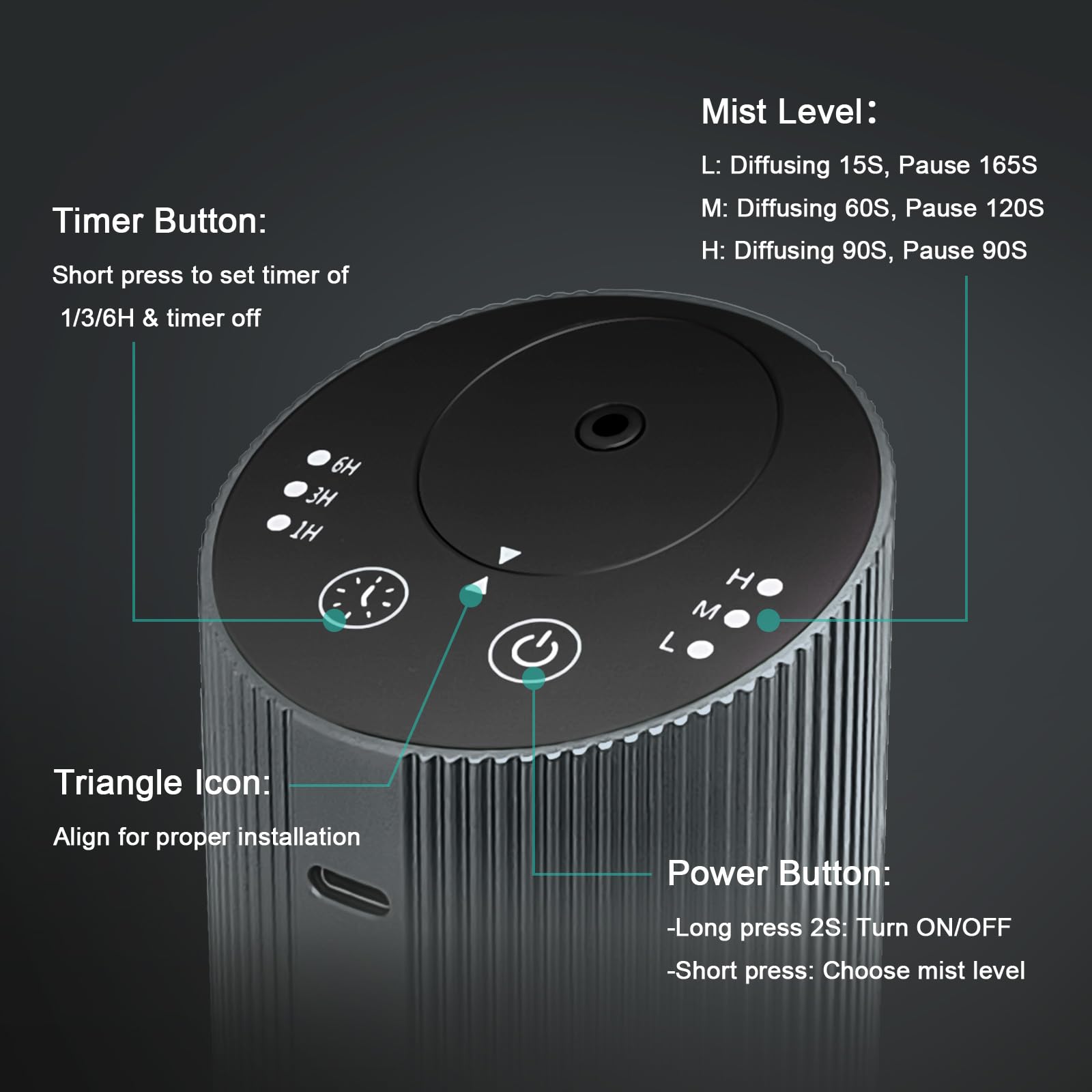 Aroma Diary diffuser operates quietly, ideal for work or sleep.