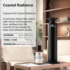 Aroma Manor Coastal Radiance diffuser-setup demonstrates quick, even diffusion in any room.