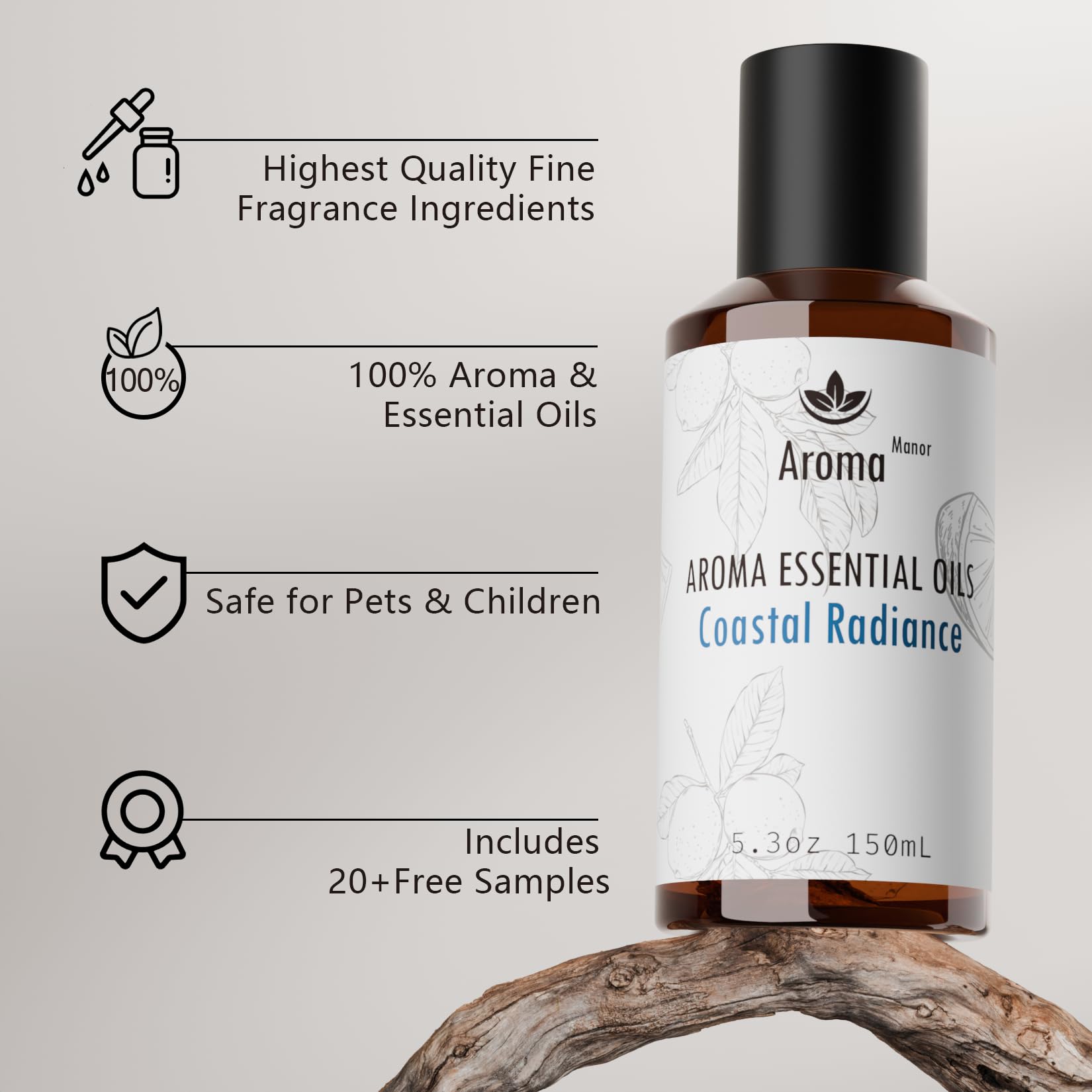 Aroma Manor Coastal Radiance long-lasting-fragrance demonstrates lasting aroma in large spaces.