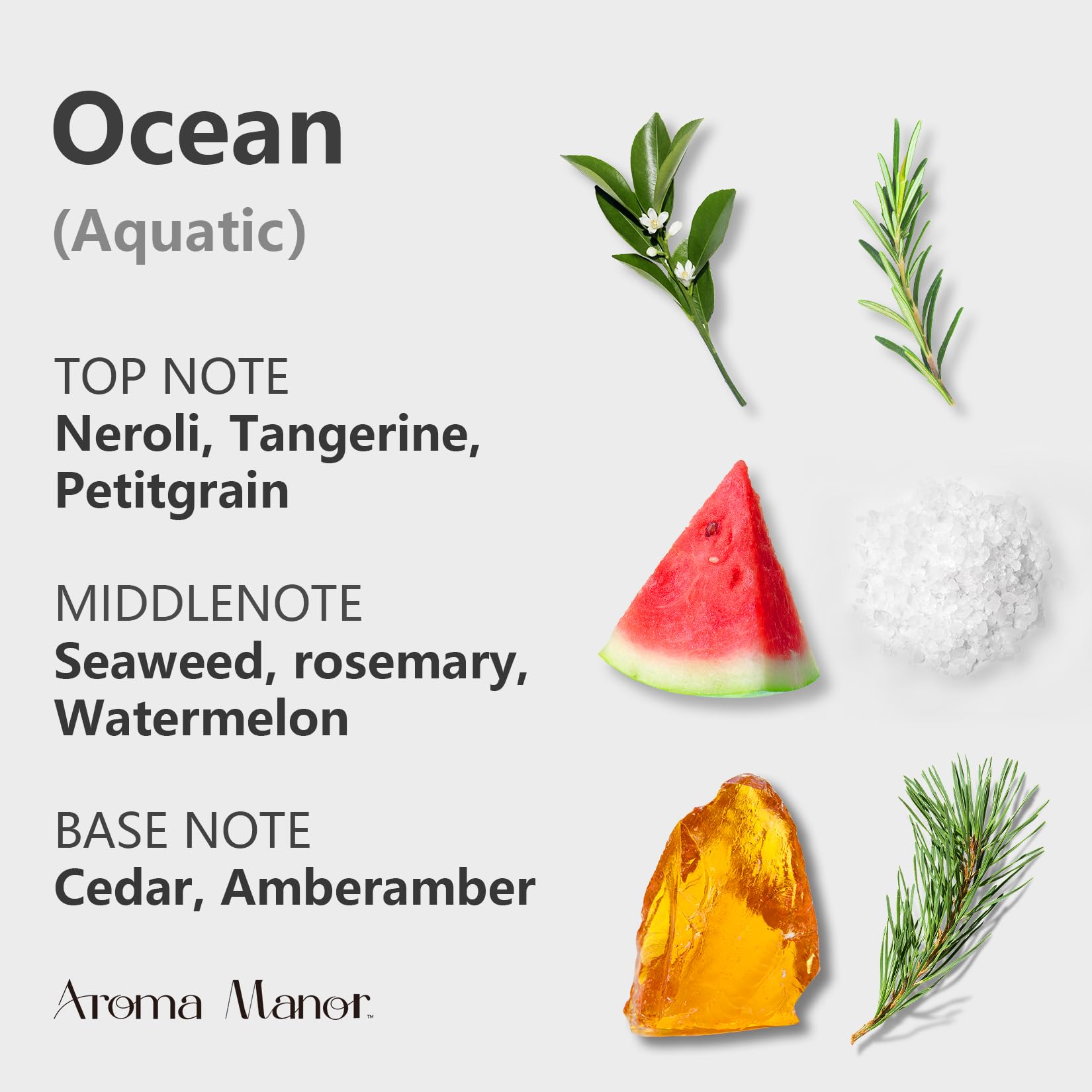Aroma Manor 150 ml diffuser oil delivers long-lasting room scent visually shown in bottle.