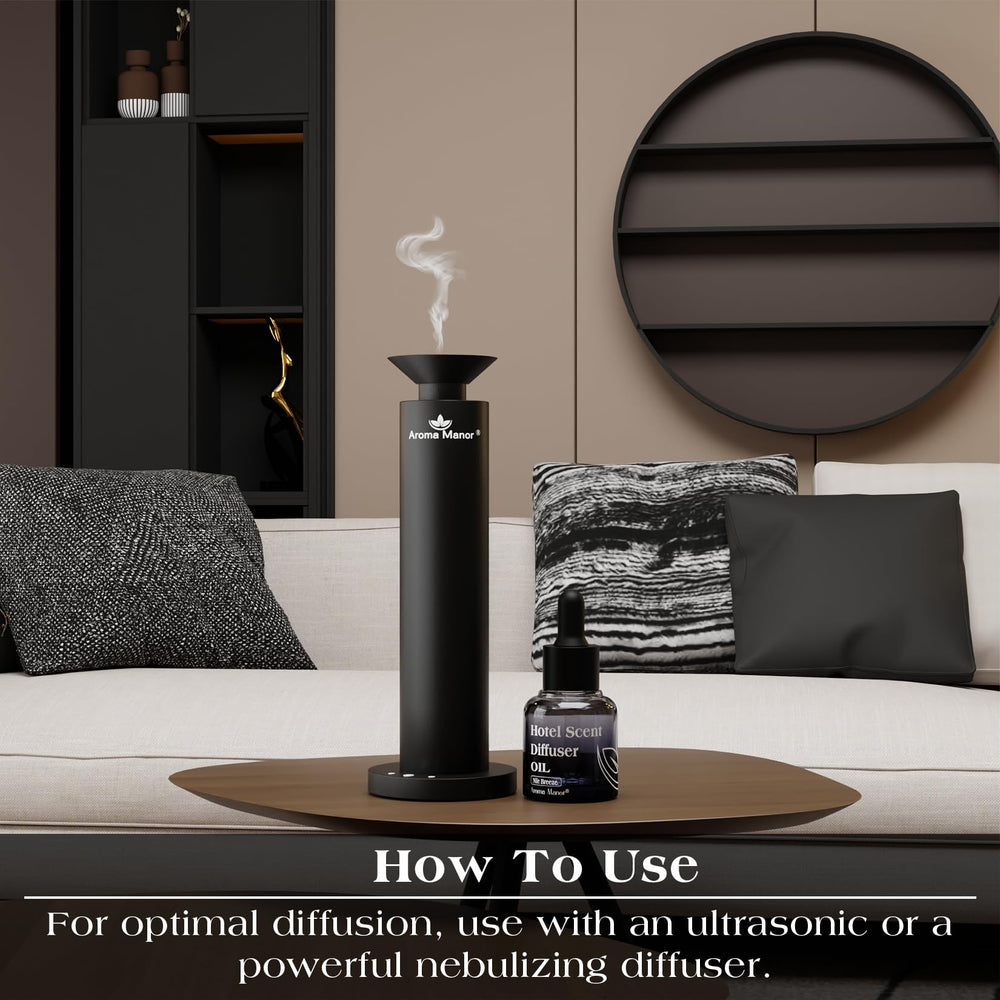 Ultrasonic diffuser setup with Nile Breeze by Aroma Manor
