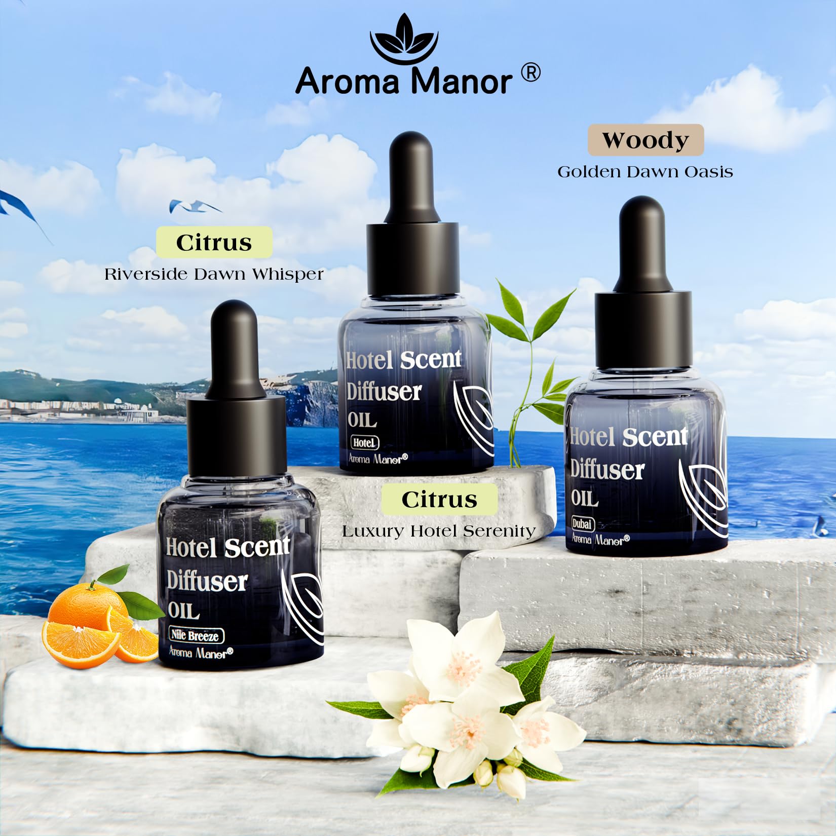 Aroma Manor Nile Breeze packaging hints at premium quality