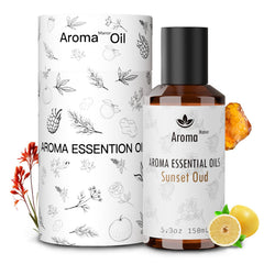 Aroma Manor Sunset Oud hotel oil bottle for luxury spaces and calm ambiances