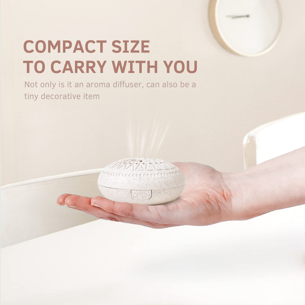 Aroma Promise ultra-quiet diffuser operates softly for restful nights.