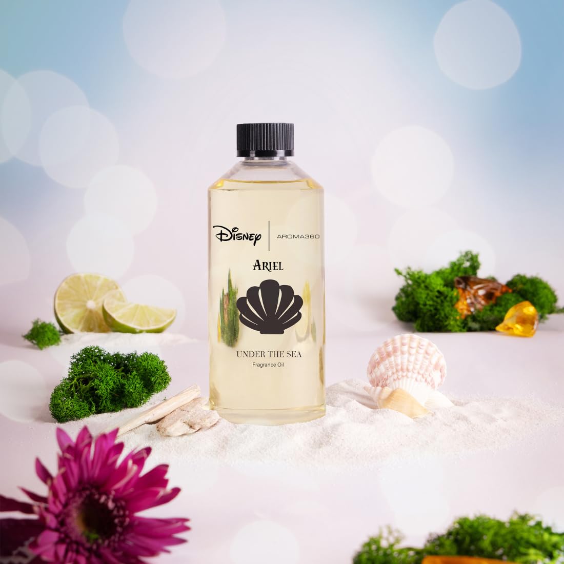 A Aroma360 Ariel-inspired packaging image highlighting Disney collaboration.
