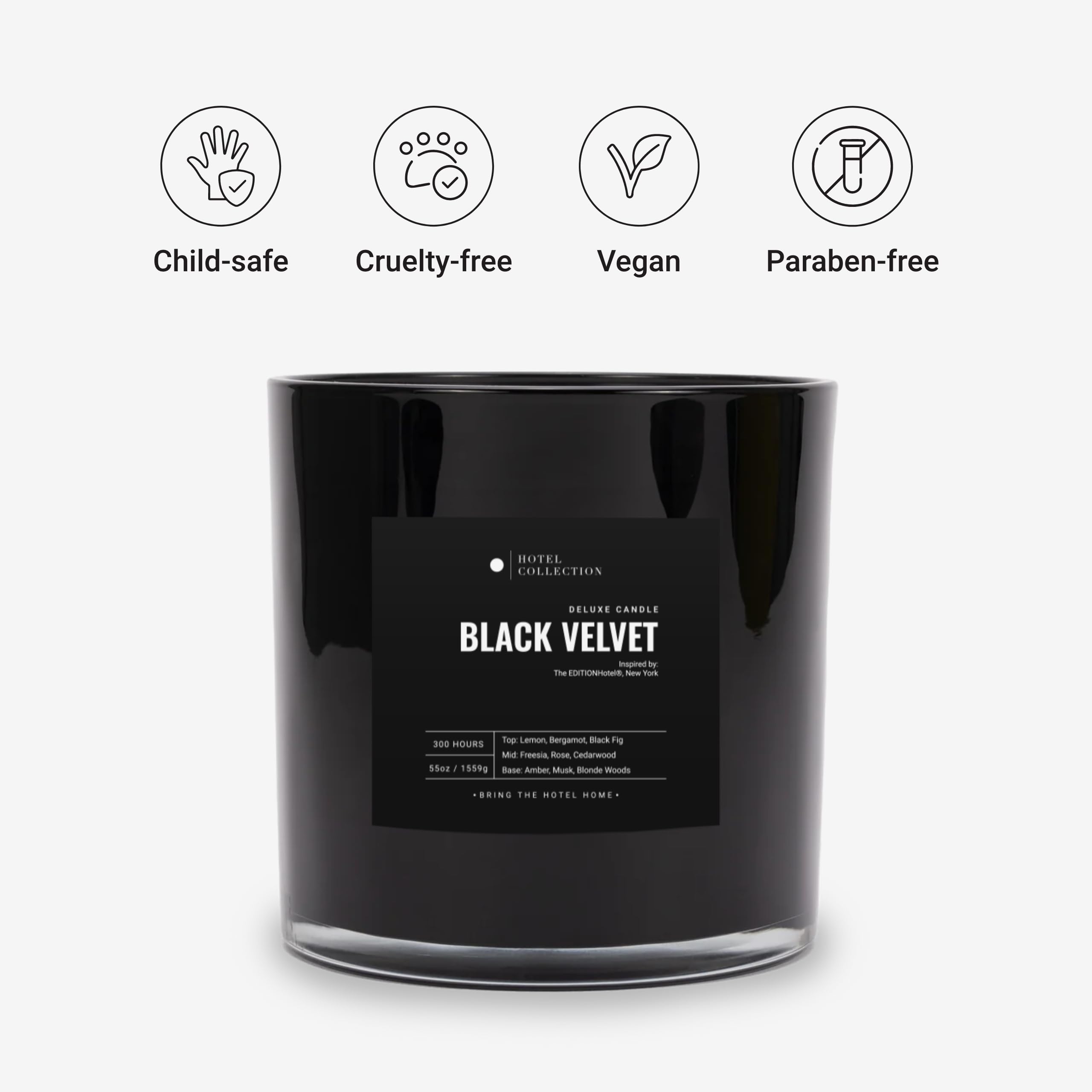Aroma360 black-velvet-candle-closeup-wax-texture shows premium quality.
